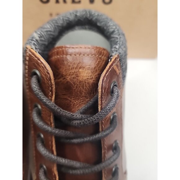 CREVO Javier Mens size 13 Leather Lace Up Chukka Boots Chestnut Brown Shoes new - Picture 8 of 12